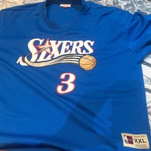 Mitchell & Ness Blue Sixers Jersey